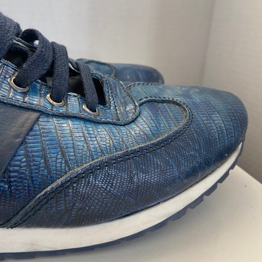 INTENSI - Cobalt Blue - Wingtip Oxford casual Shoe - 44 EU (10.5 - 11 US) - Picture 9 of 15